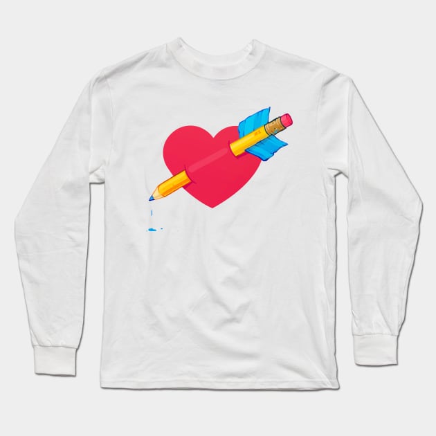 For the Love of Art Long Sleeve T-Shirt by StevenTwigg